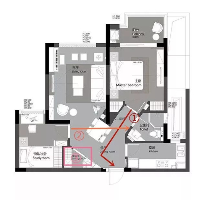 【設(shè)計(jì)】88平米奇葩戶型也能輕松裝修搞定！好的設(shè)計(jì)真的太重要了！