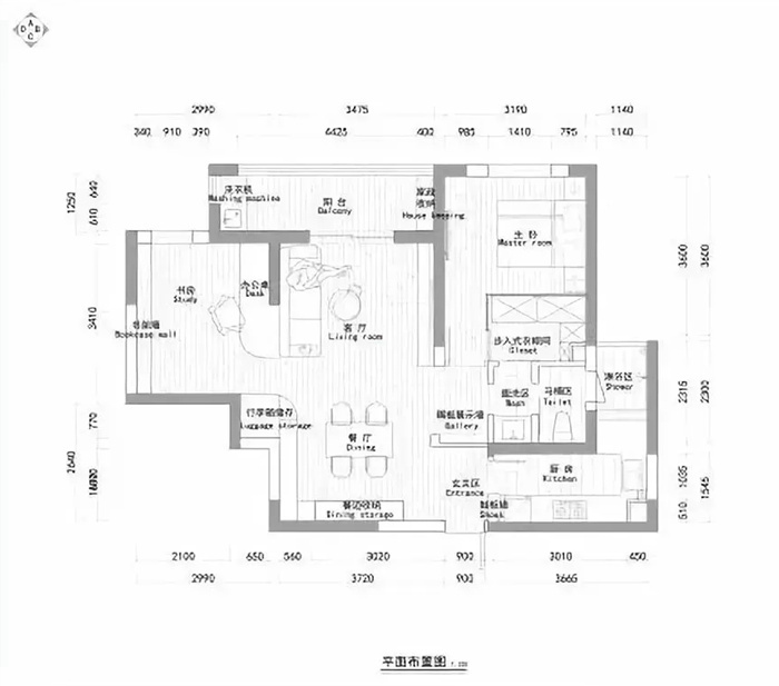 生活就是需要不將就，珠海63平米現(xiàn)代裝修設(shè)計(jì)擁有獨(dú)立衣帽間、三分離浴室！