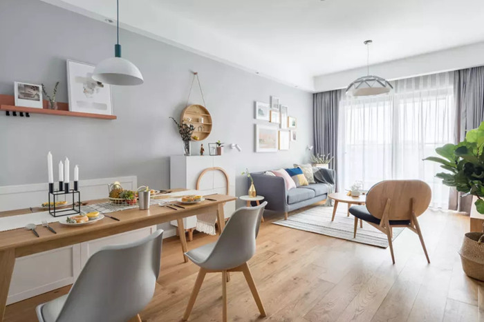 15年老舊兩房蛻變?nèi)浚?0平米北歐風(fēng)處處洋溢著幸福感！