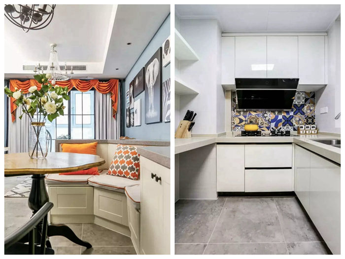 90平米小戶型裝修除了卡座餐廳還有超大飄窗，竟有隱藏式衣帽間設(shè)計(jì)！