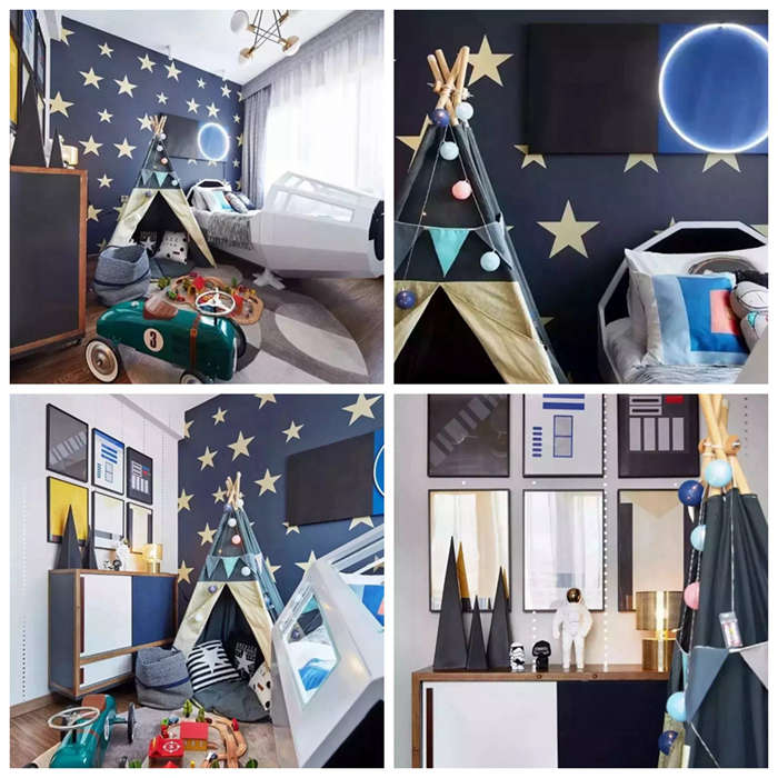 95平米現(xiàn)代簡約裝修設(shè)計風(fēng)，珠海三口之家的幸福感！