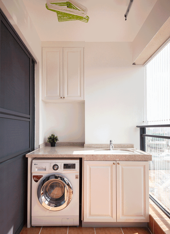 小到擠不下洗衣機？1平米都不能浪費空間裝修擴容30%！