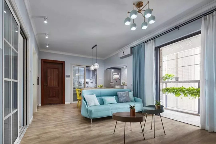 93平米現(xiàn)代簡約小家，拆改2個(gè)4平米的小陽臺(tái)讓家變大20平米！