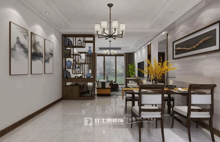 99平米新中式裝修設(shè)計，獨具魅力的東方神韻！