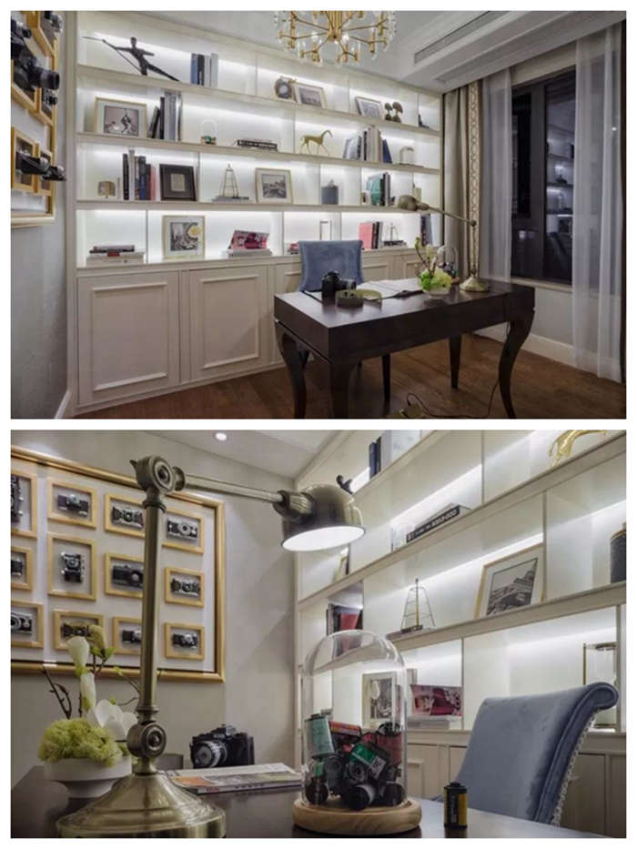 華發(fā)悅府128平米法式風(fēng)格裝修樣板間設(shè)計(jì)，紅土地裝飾推薦