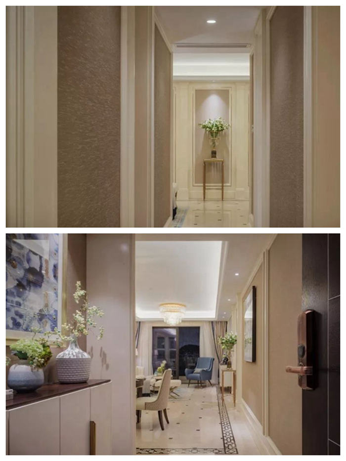 華發(fā)悅府128平米法式風(fēng)格裝修樣板間設(shè)計(jì)，紅土地裝飾推薦