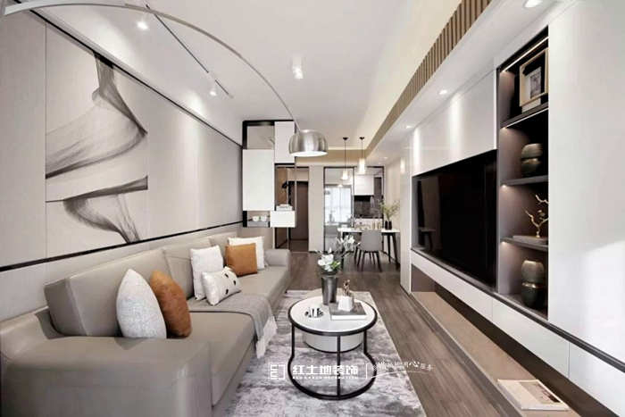 紅土地設(shè)計案例分享，65平米小戶型設(shè)計，詮釋現(xiàn)代精致生活美學(xué)！