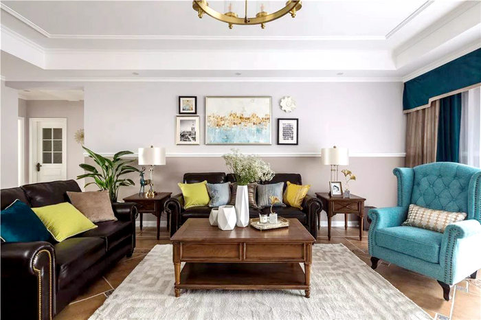 珠海160平米美式輕奢風(fēng)裝修設(shè)計，三代同堂里的愛與生活！