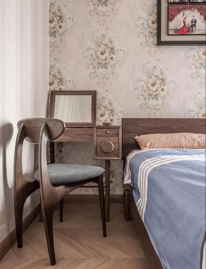 珠海85㎡日式新房裝修，原木與白完美結(jié)合