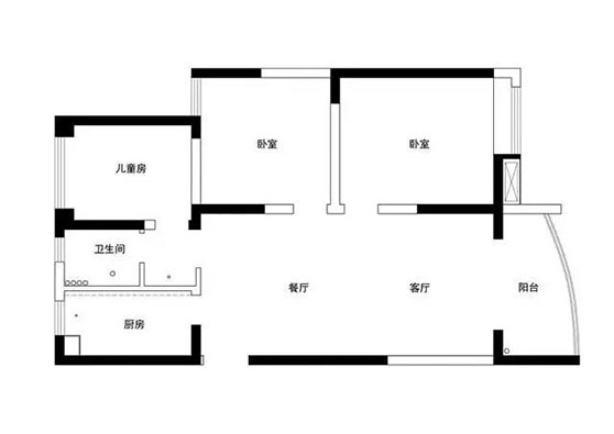 打造88㎡美式小三居，新房裝修前后效果圖對比
