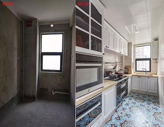 打造88㎡美式小三居，新房裝修前后效果圖對比