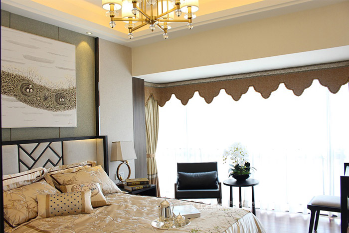 珠海紅土地裝飾實(shí)景裝修案例，新中式古典之間清雅古風(fēng)！