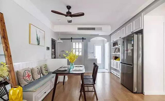 打造88㎡美式小三居，新房裝修前后效果圖對比