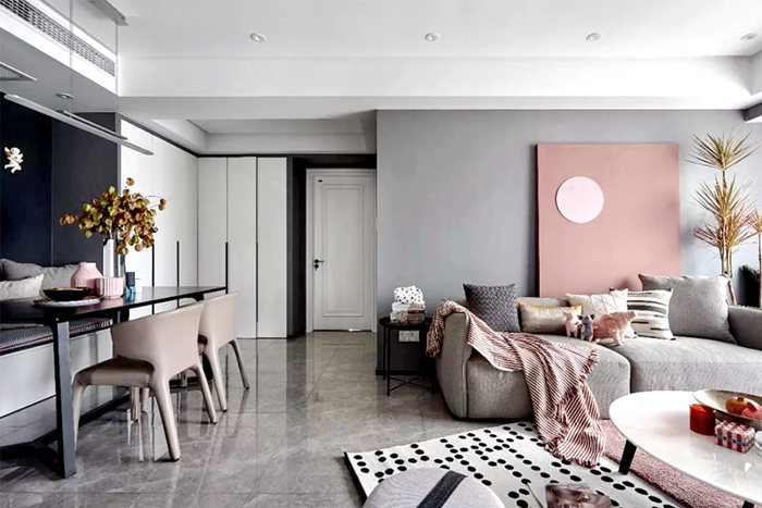 90平米現(xiàn)代簡約風(fēng)，珠海90后年輕時(shí)尚的家優(yōu)雅又有質(zhì)感！