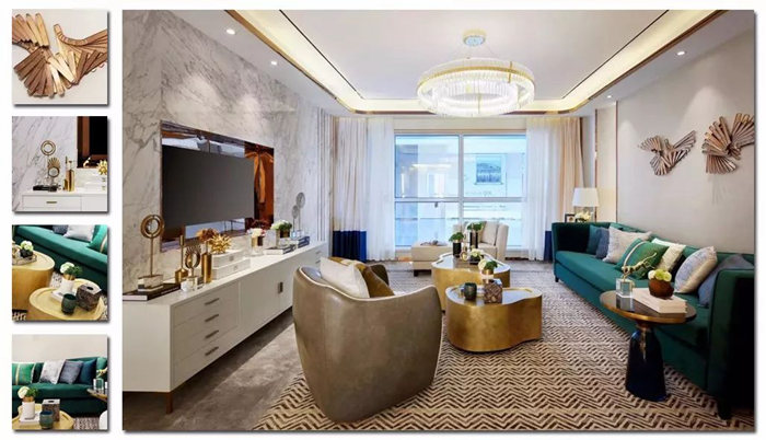 珠海紅土地裝飾裝修設計分享，現(xiàn)代美學家具陳設，打造時尚舒適空間！