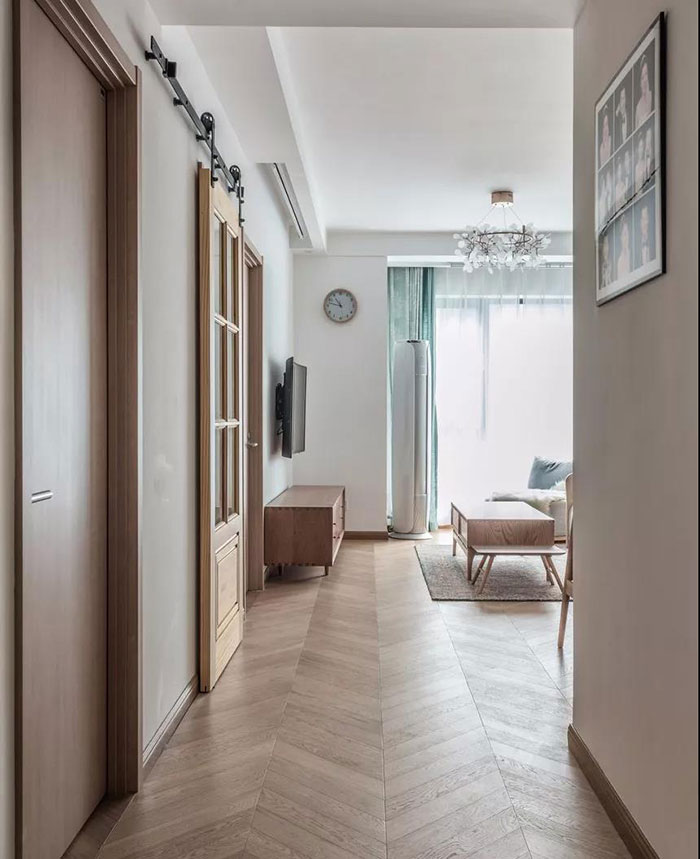 珠海85㎡日式新房裝修，原木與白完美結(jié)合