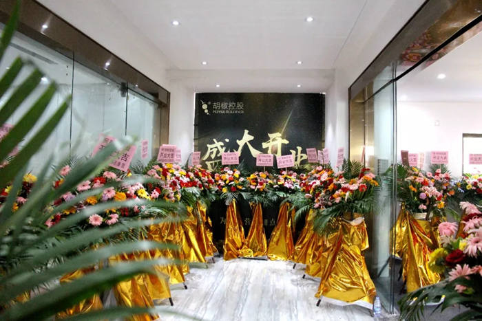 珠海紅土地工裝案例，熱烈祝賀胡椒控股辦公室裝修圓滿落幕，開業(yè)大吉！