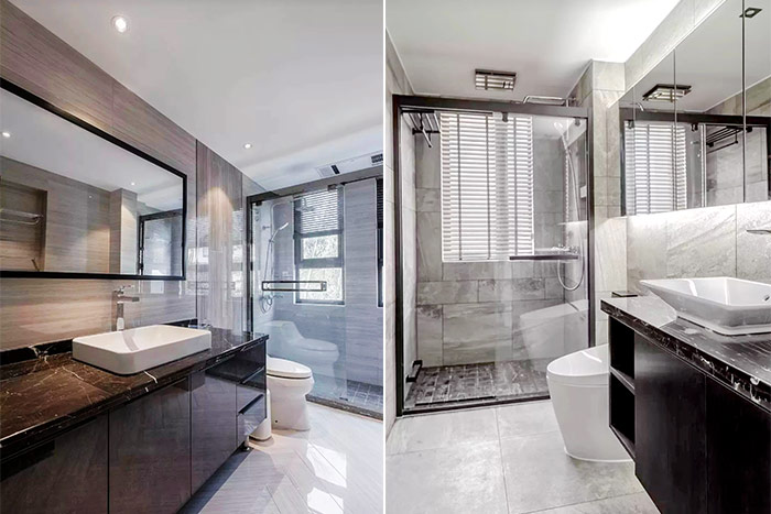 和很丑的裝修說(shuō)再見(jiàn)，衛(wèi)生間墻磚地磚這樣搭配，更美！