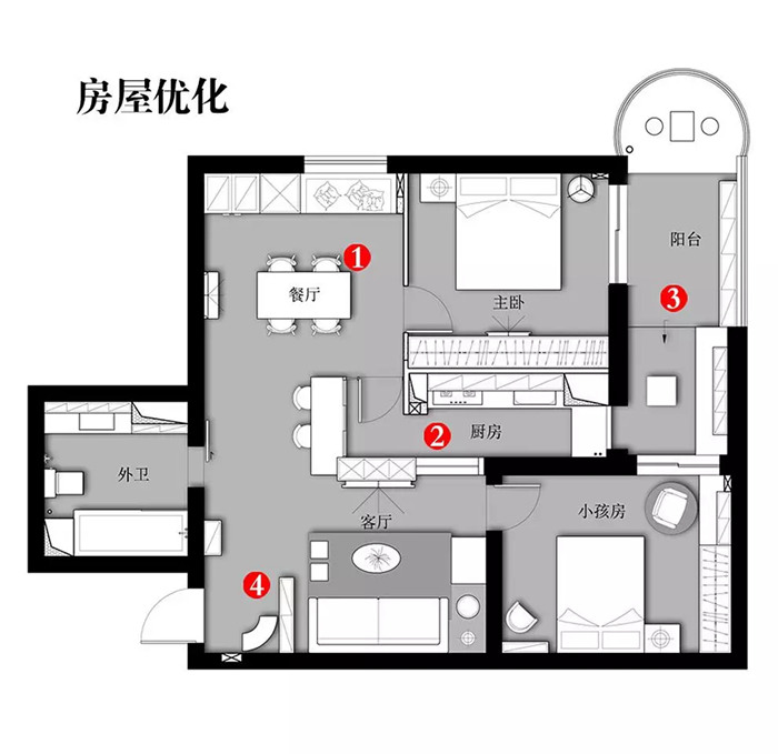 珠海84㎡舊房改造，13萬感受北歐幸福生活！