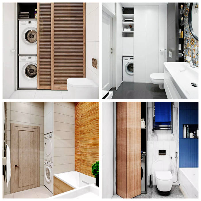 5㎡的衛(wèi)生間怎么放洗衣機(jī)？這30個(gè)設(shè)計(jì)真高級(jí)！