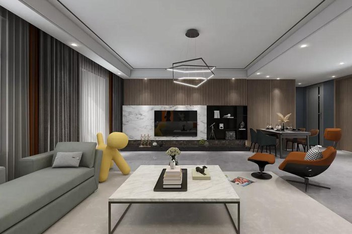 現(xiàn)代混搭的珠海裝修設計，更為大方、沉穩(wěn)。