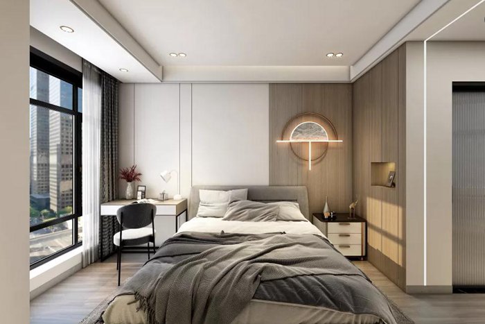 現(xiàn)代藝術(shù)風(fēng)格的珠海裝修設(shè)計，素雅細(xì)膩。