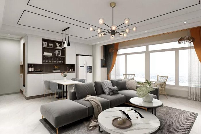 珠海簡約輕奢住宅，將美學與生活達到最大程度的裝修融合。