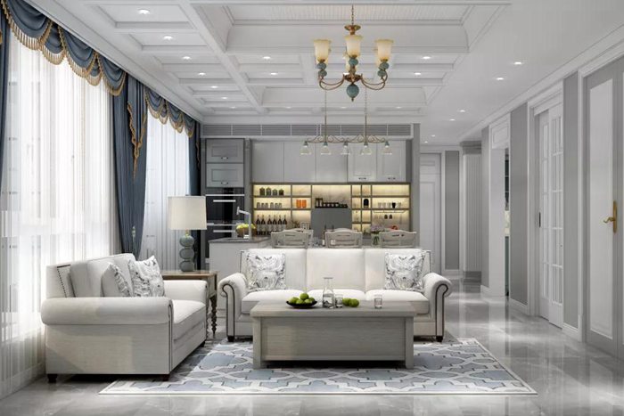 自在、隨意的珠海裝修案例，成就美式優(yōu)雅。