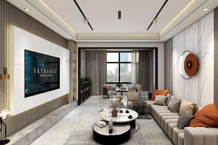 現(xiàn)代藝術(shù)風(fēng)格的珠海裝修設(shè)計，素雅細(xì)膩。