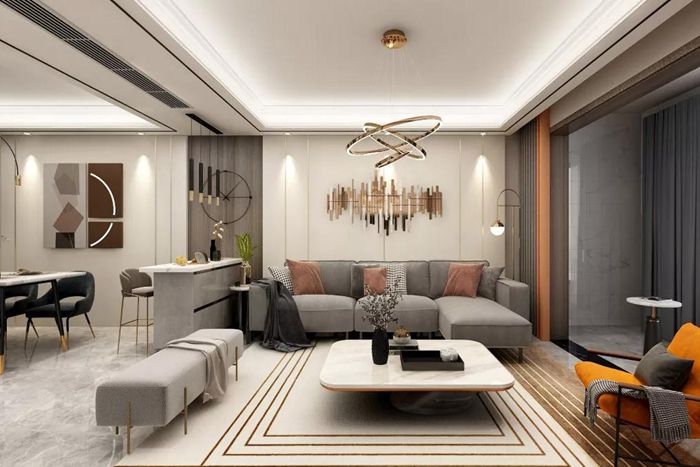 光與影的珠?，F(xiàn)代簡約裝修設(shè)計案例，表現(xiàn)出喜劇的張力。