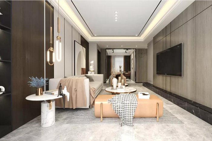 珠海裝修空間采用現(xiàn)代設計，溫馨有條理