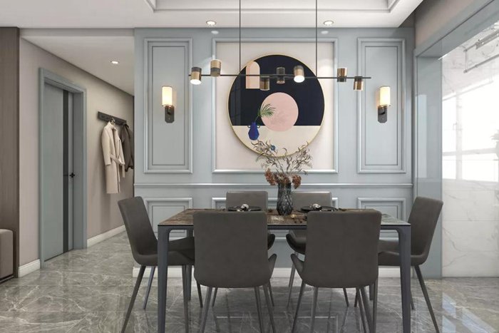 黑白灰的珠海裝修，締造反差時尚感。