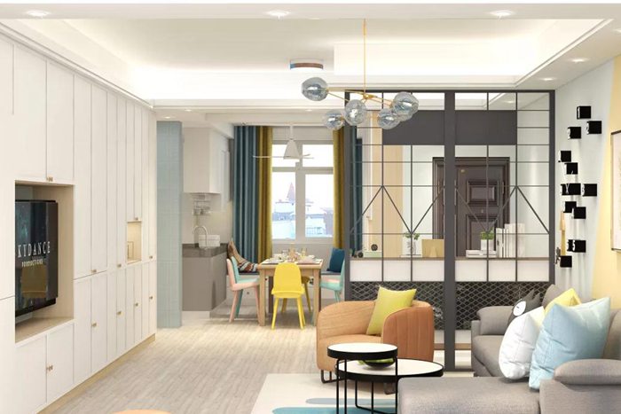 珠海時尚北歐的新型建筑裝修風(fēng)格，堅固而穩(wěn)定。