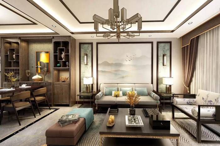 珠海新中式裝修營造出空與靜的特征