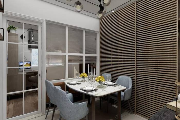 工業(yè)北歐風(fēng)的珠海舊房改造裝修，清靜淡然