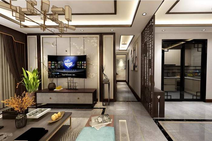 珠海新中式裝修營造出空與靜的特征