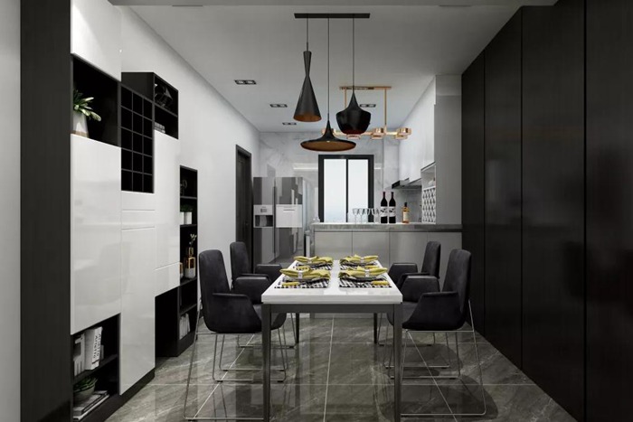 黑白灰的珠海裝修色彩，營造心靈的安靜