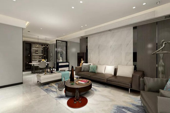 珠海舊房改造裝修體現(xiàn)了一個現(xiàn)代、精致、寧靜的色彩、高品質(zhì)的空間