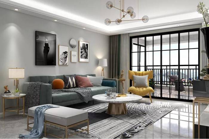 珠?，F(xiàn)代裝修案例給人感覺干凈、清爽