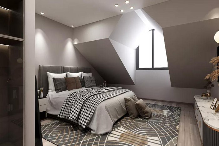 珠海現(xiàn)代舊房翻新裝修設(shè)計案例賦予沉穩(wěn)的儀式感