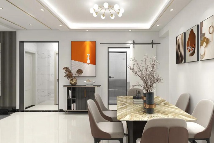 珠?，F(xiàn)代裝修設計案例賞析，細膩的質感營造了舒適的空間氛圍