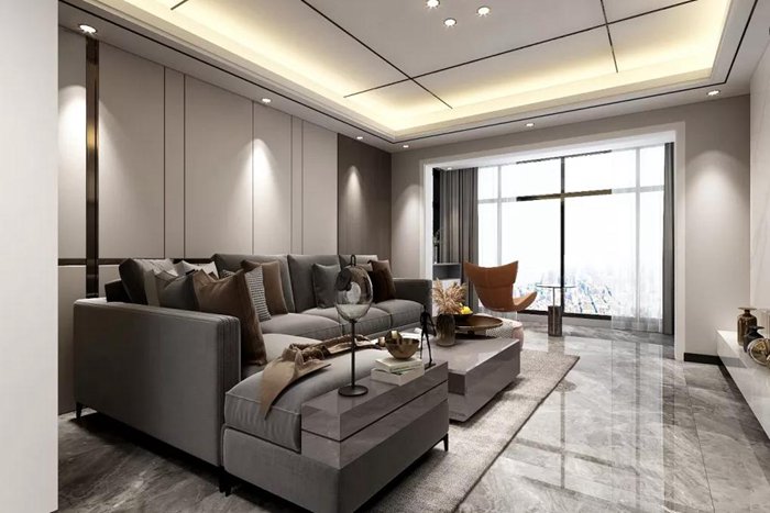 珠?，F(xiàn)代舊房翻新裝修設(shè)計案例賦予沉穩(wěn)的儀式感