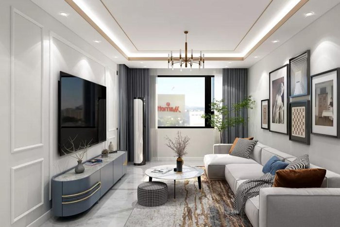 珠海舊房翻新裝修案例，優(yōu)雅簡(jiǎn)約又有質(zhì)感