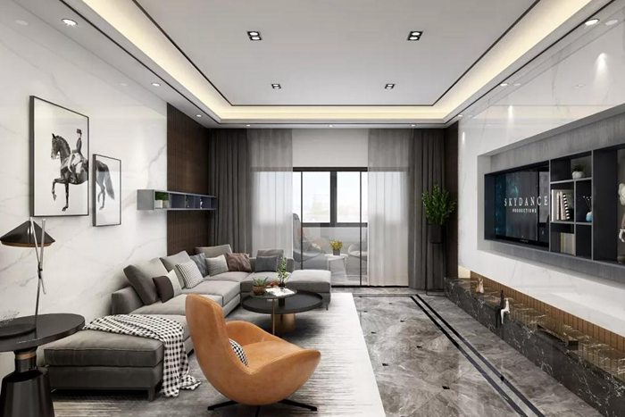 珠?，F(xiàn)代裝修設計案例，開闊的視野打造安逸的氣氛