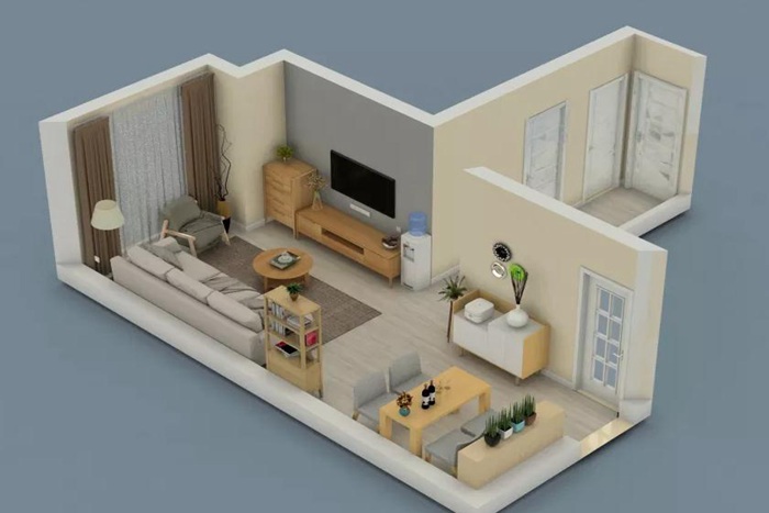 小戶型的舊房翻新改造，空間質(zhì)感瞬間提升