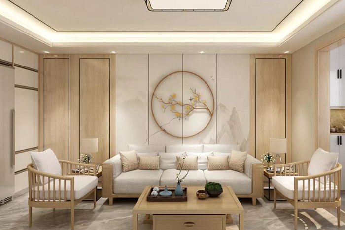珠海新中式的裝修設(shè)計(jì)，給人溫馨舒適的感覺(jué)
