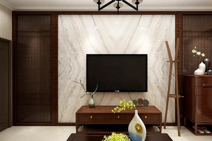 和諧的珠海舊房翻新色調(diào)，使裝修空間具有整體感