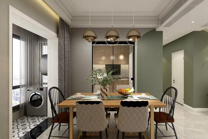 珠海舊房翻新裝修空間布局簡潔而質(zhì)樸