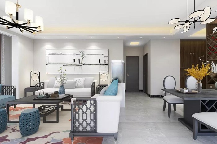 新中式舊房改造裝修風格的珠海案例，簡約而高級