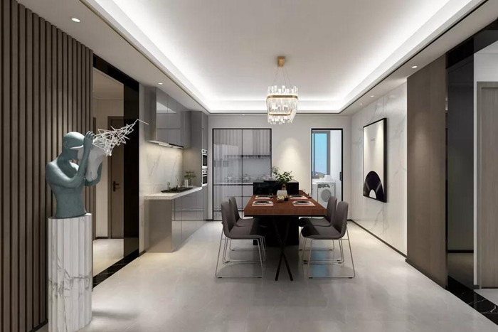 珠海舊房翻新裝修案例營(yíng)造了一種雅致、斯文的設(shè)計(jì)態(tài)度